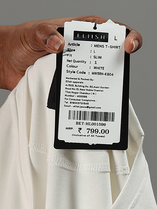 Eliish Premium Everyday Crewneck T-Shirt K804 Color White