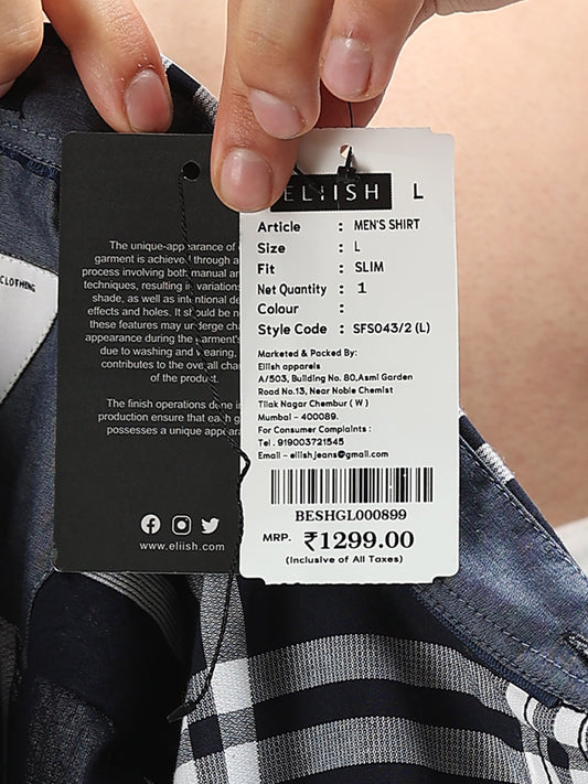 Eliish Tailored Full Sleeve Casual Shirt S043 - 2