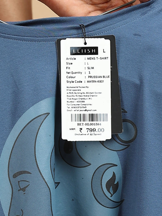 Eliish Premium Everyday Crewneck T-Shirt K801 Color Purssian Blue