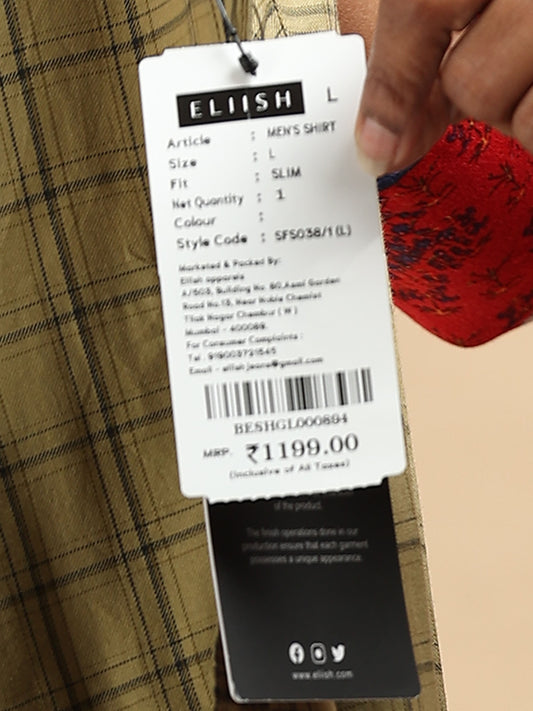 Eliish Tailored Full Sleeve Casual Shirt S038 - 1